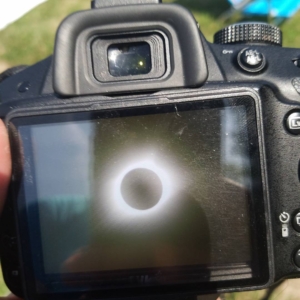 Infrared capture of the sun's Corona, 2017 North American total eclipse. #photography #infrared #totaleclipse #corona #backofcamera #rawcapture